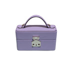 The Mirror Handbag in lavender sheep leather and Alcantara - Oberndörfer Milano