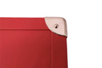 8-Place Watchbox in red leather, interior showing memory foam pillows