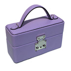 Lavender Mirror Handbag side view showing structured silhouette