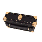 Gold Trunk mini x Trax NYC, side view showing craftsmanship