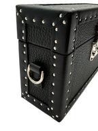 Vault Bag close-up of palladium-finished brass hardware