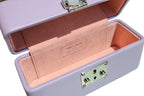 Lavender Mirror Handbag interior showing built-in mirror