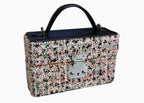 Black Mirror Handbag top handle detail close-up