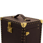 Necklace Box x Trax NYC, close-up of full-grain leather texture