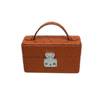 The Mirror Handbag in genuine ostrich leather with chain strap - Oberndörfer Milano