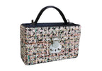 Black Mirror Handbag full-grain calf leather texture close-up