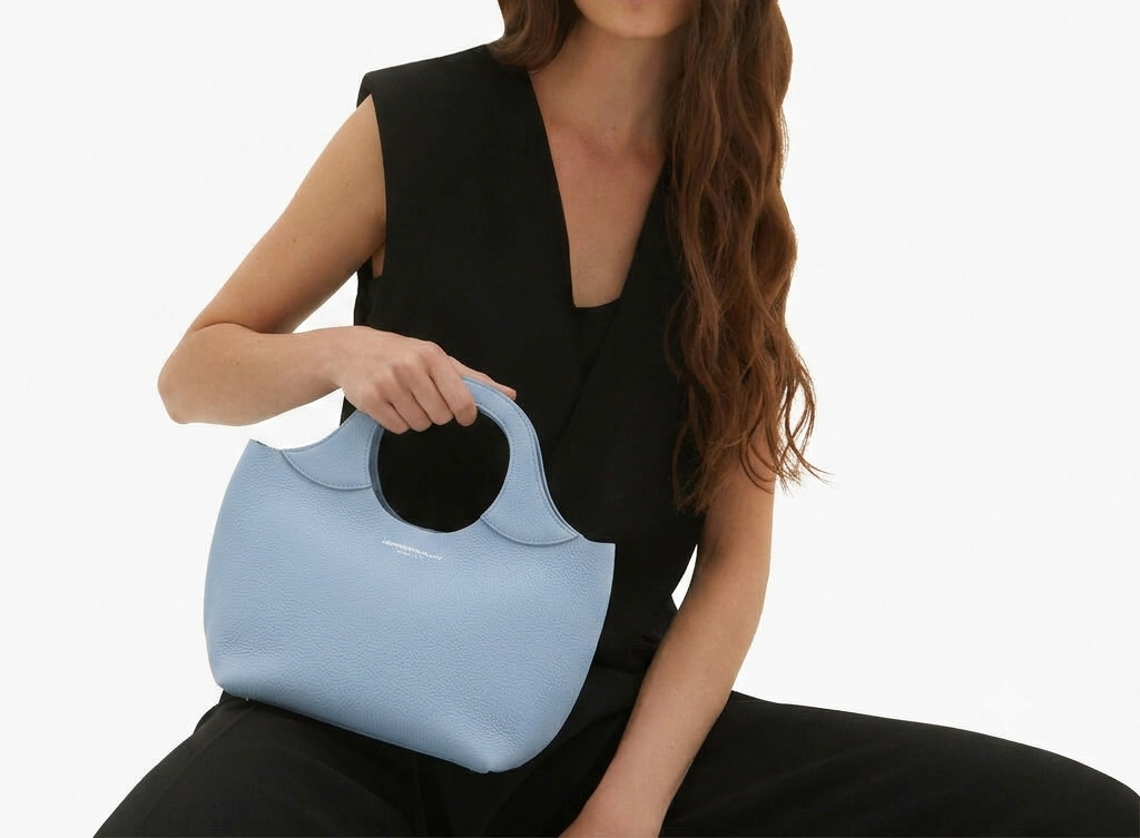 Bag model 017 blue, made in italy