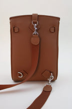 Brown Italian leather crossbody backpack - SAC by Oberndörfer, handmade in Italy