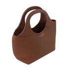 Brown Togo calf leather tote bag, handmade in Italy - Bag Model 017 by
Oberndörfer