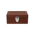 Cognac brown grained calf leather watch box for 3 watches -
Oberndörfer Milano, made in Italy