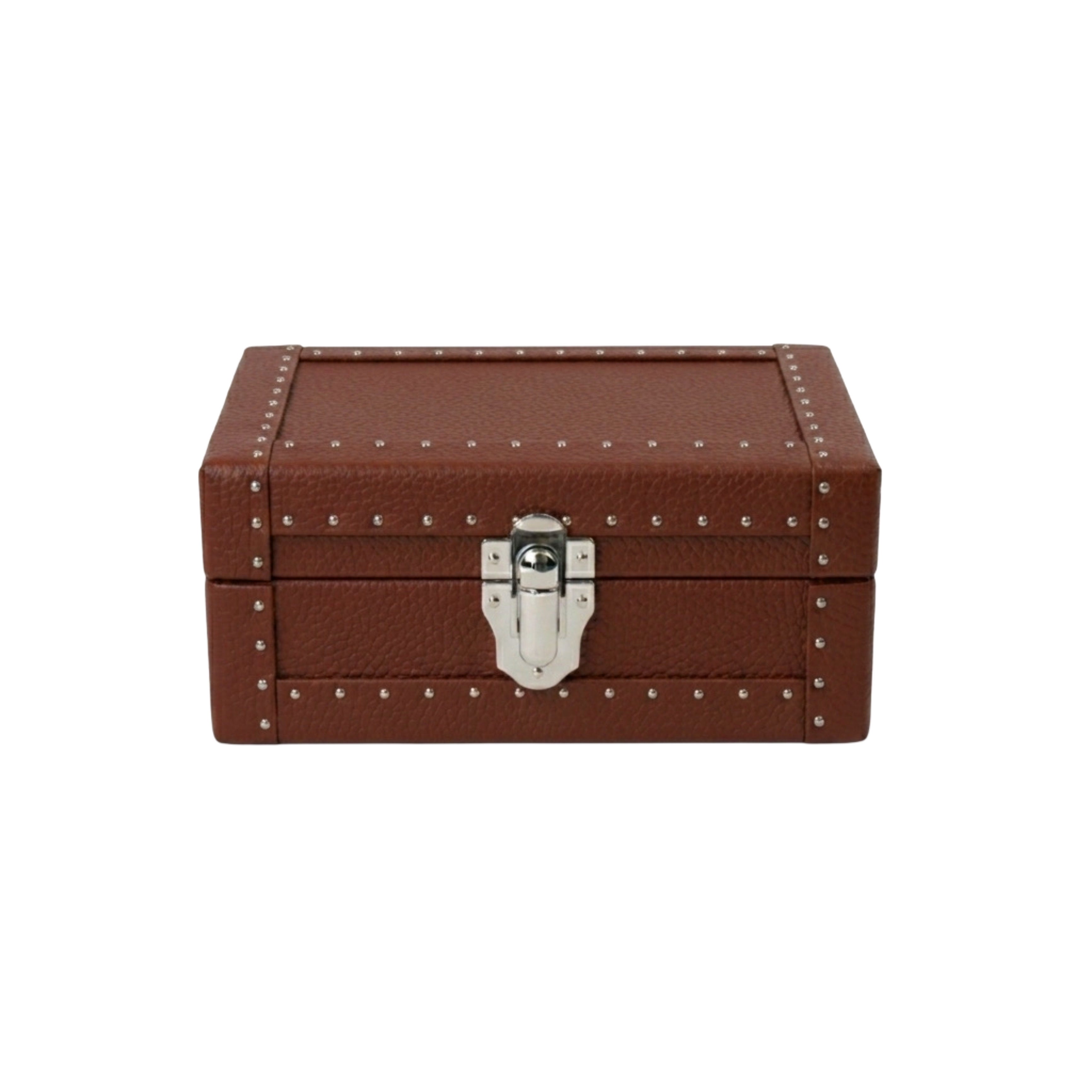 Cognac brown grained calf leather watch box for 3 watches -
Oberndörfer Milano, made in Italy