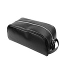 Leather Beauty Bag side view showing structured shape