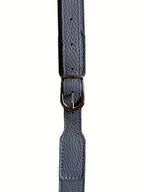 Weekend Bag in grey leather, close-up of calf leather texture