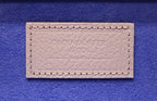 3-Place Watchbox in grey leather, close-up of leather texture