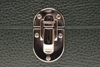3-Place Watchbox in dark green leather, interior showing memory foam pillows