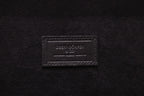 8-Place Watchbox in black leather, angled view on display
