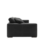 Side of calf leather sofa