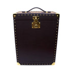 Necklace Box x Trax NYC, open showing red Alcantara interior