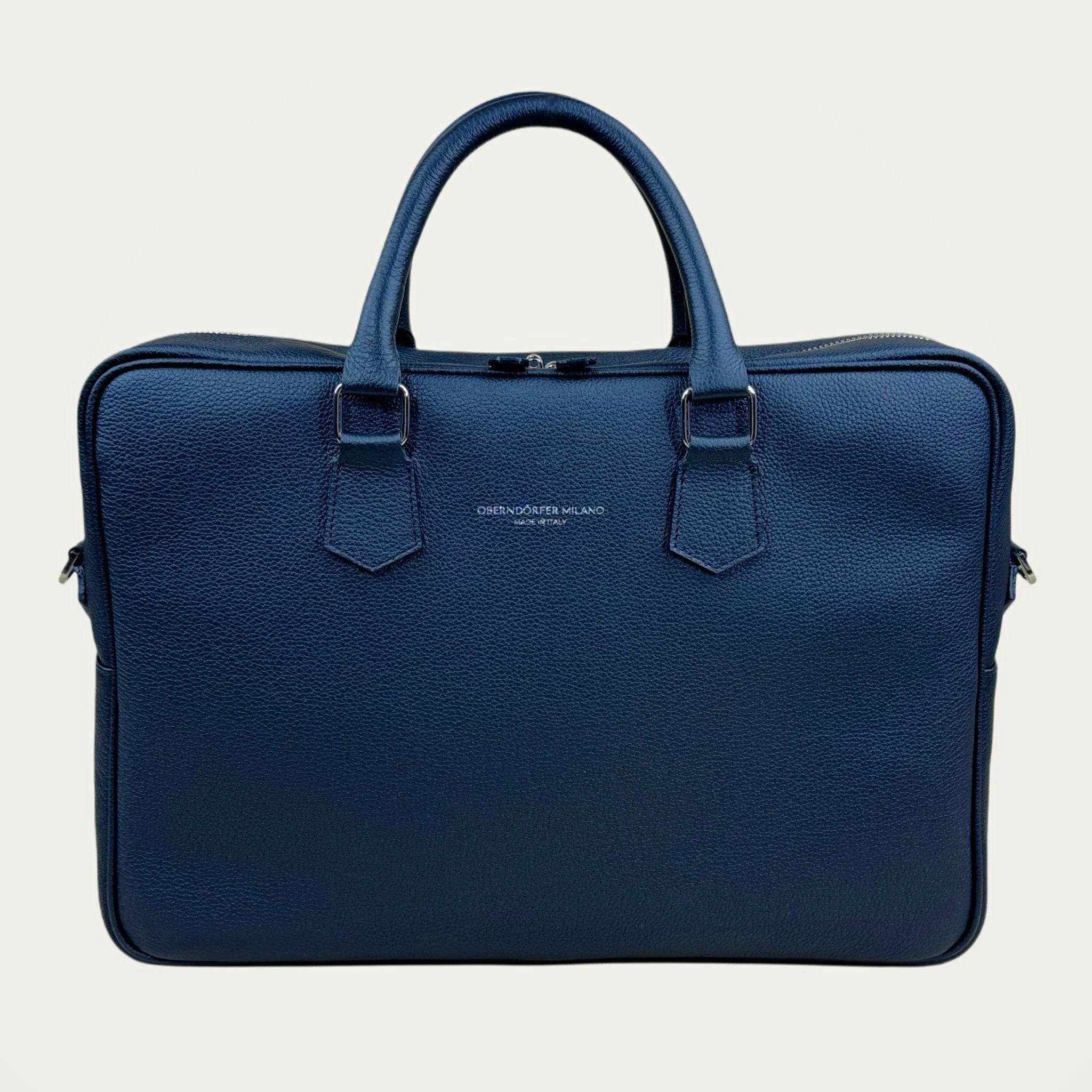 Oberndorfer briefcase blue ivory