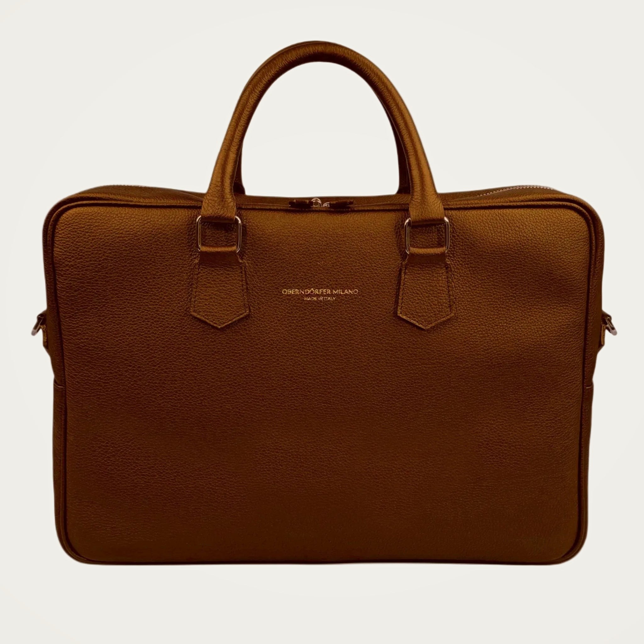 Oberndorfer briefcase brown ivory