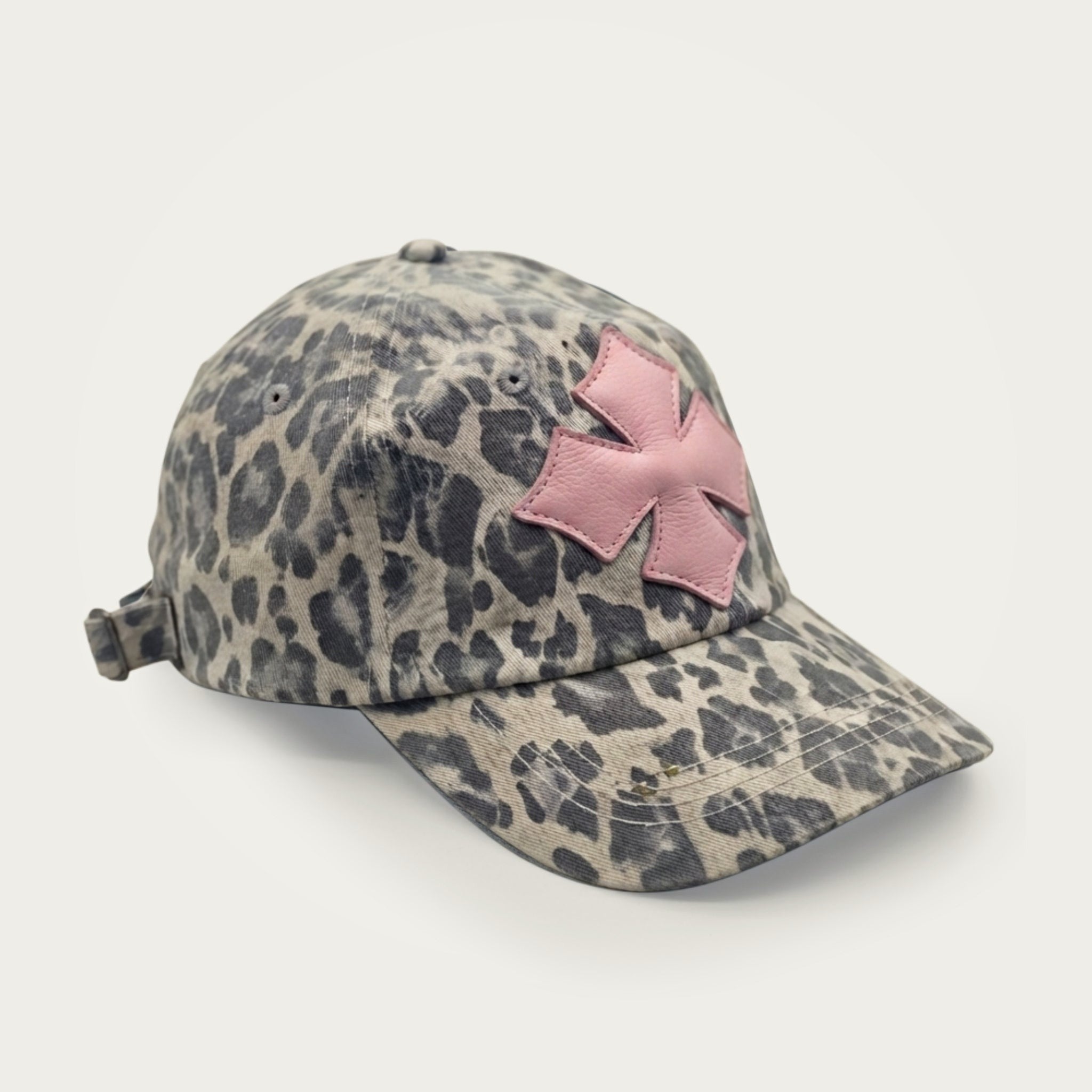 Oberndorfer cap leopard pink ivory
