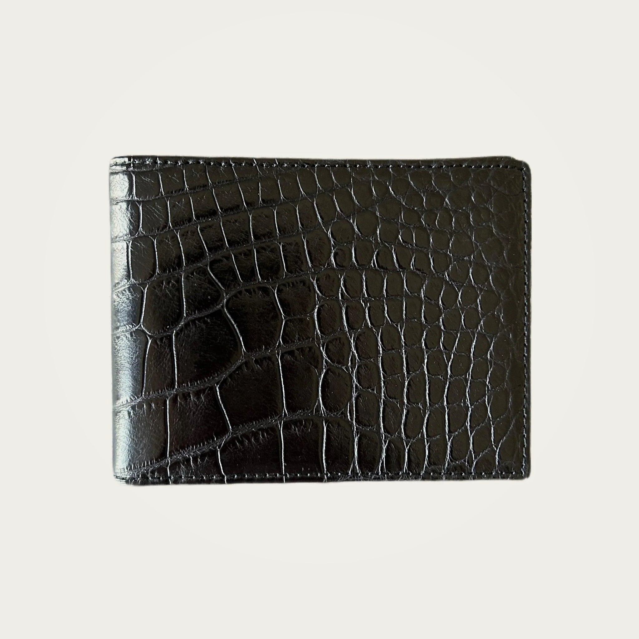 Oberndorfer croc blackkhaki ivory
