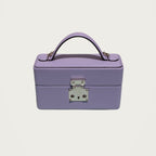 The Mirror Handbag - Lavender on an ivory studio ground