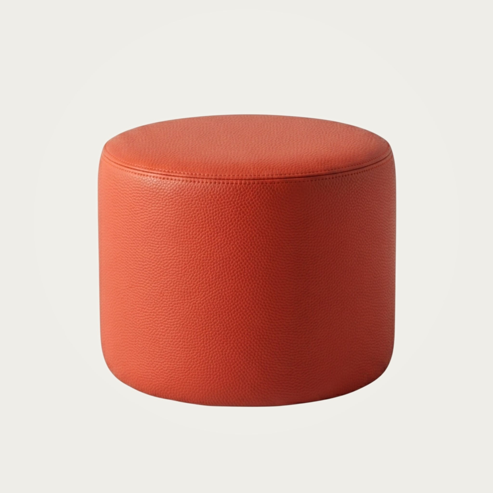 Oberndorfer pouf orange ivory