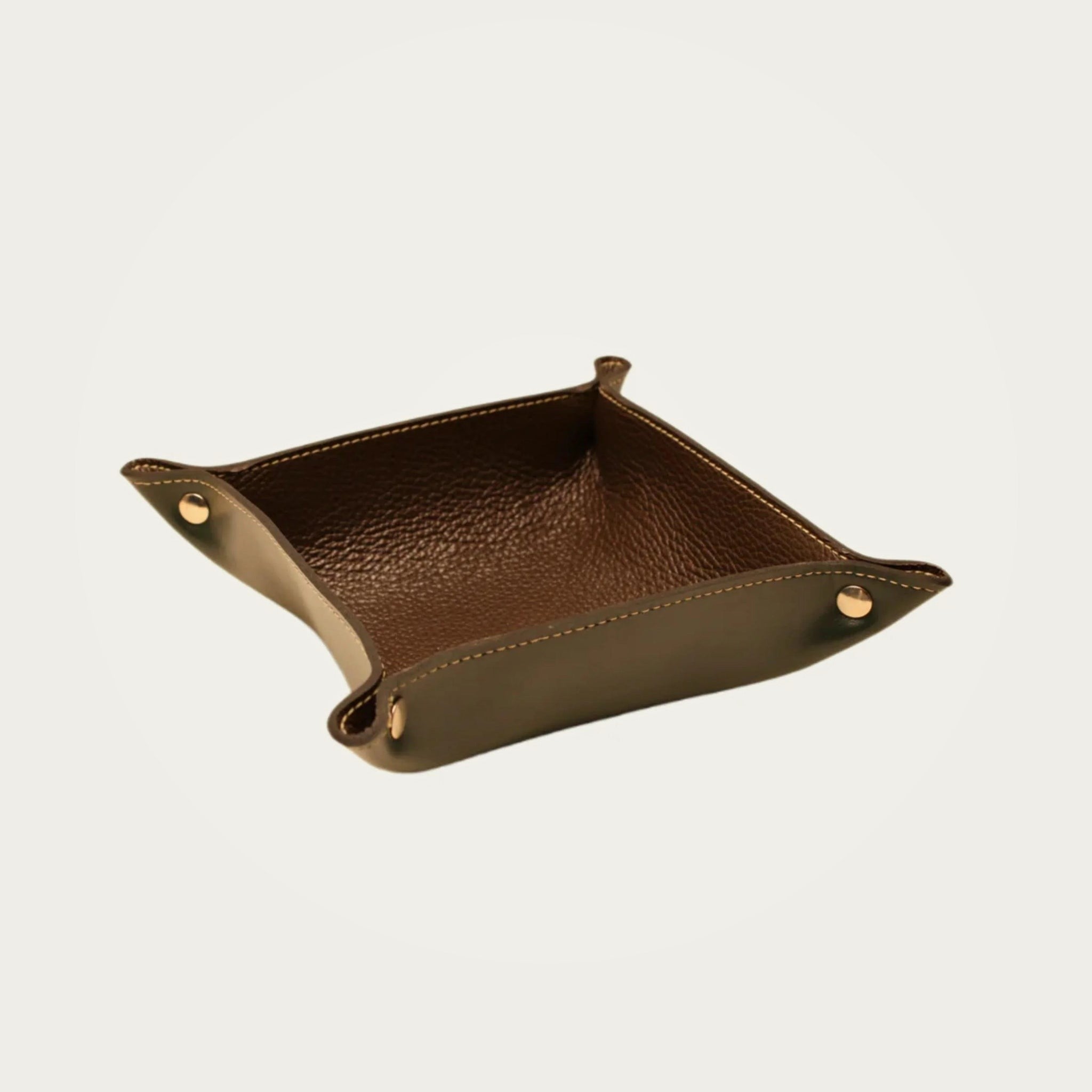 Oberndorfer tray greenbrown ivory