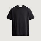 The Initials T-Shirt in black, front, left plain