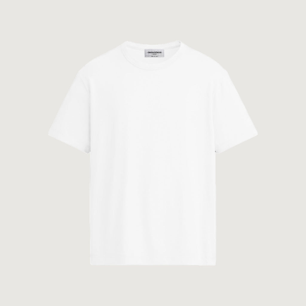 The Initials T-Shirt in white, front, left plain