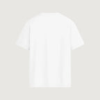 The Tonal Wordmark T-Shirt in white, back, left plain